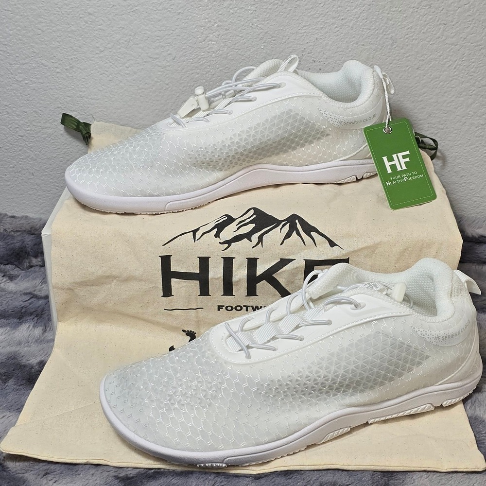NWT Hike Footwear Cloud or Flow White Barefoot Unisex Sneakers Womens 10 EU 41
